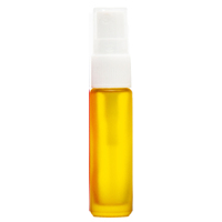 FROSTED YELLOW - 10ml (Thick Glass) Spray Bottle with White Top