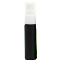 MATTE BLACK - 10ml (Thick Glass) Spray Bottle with White Top