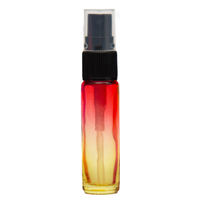 RED YELLOW - 10ml (Thick Glass) Spray Bottle with Black Top