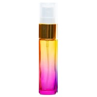 YELLOW PINK - 10ml (Thick Glass) Spray Bottle with Gold Aluminium Top