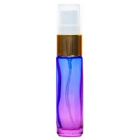 BLUE PINK - 10ml (Thick Glass) Spray Bottle with Gold Aluminium Top