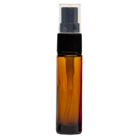 AMBER - 10ml (Thick Glass) Spray Bottle with Black Top