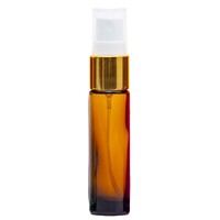 AMBER - 10ml (Thick Glass) Spray Bottle with Gold Aluminium Top