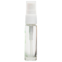 CLEAR - 10ml (Thick Glass) Spray Bottle with White Top
