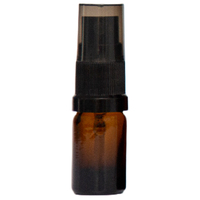 5ml Amber Glass Spray Bottle with Black Top