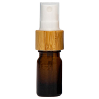 5ml Amber Glass Spray Bottle with Bamboo Top
