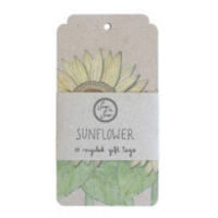 SOW 'N SOW Gift Tags - Sunflower - Pack 10