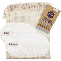 WHITE - EVER ECO Reusable Bamboo Facial Pads With Cotton