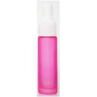 Frosted Pink - 10ml Glass Dropper Bottle, White Lid